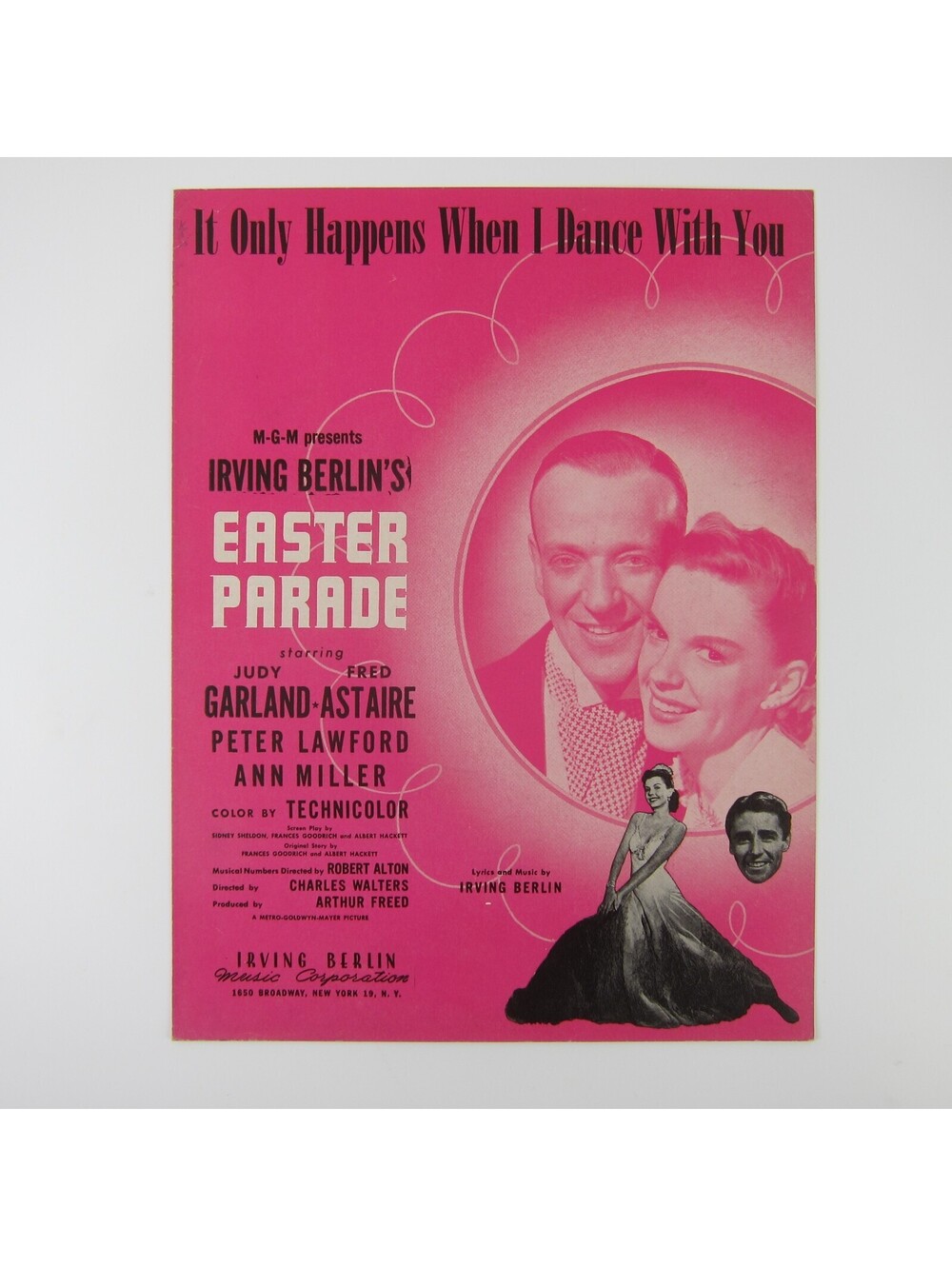 Sheet Music It Only Happens When I Dance With You Judy Garland Fred Astaire 1947
